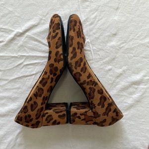 CL Laundry leopard print chunky heels